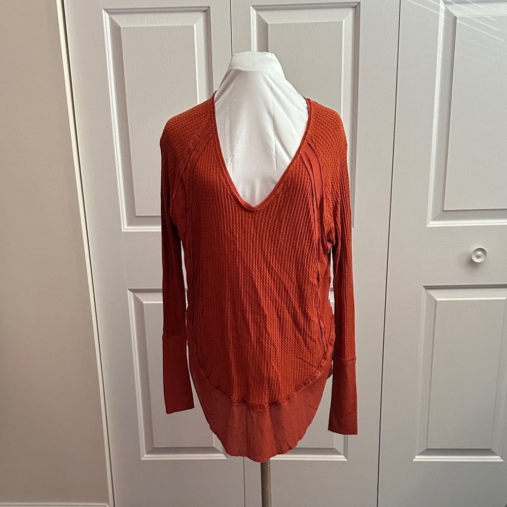NWT - Free People Rust Knit Sweater